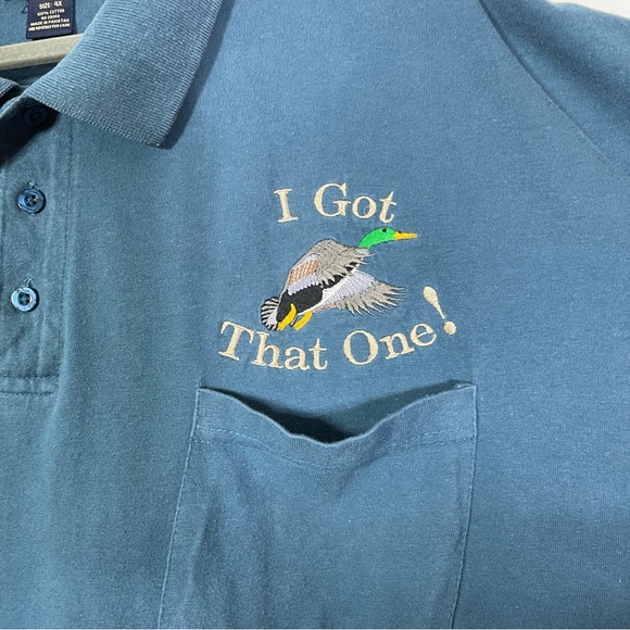 Great Northwest Polo Shirt, I Got That One! Embroidered with Duck. Size 4X - Picture 2 of 5